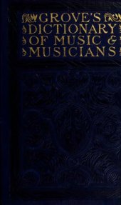 book Grove's dictionary of music and musicians