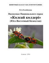 book Насекомые национального парка "Кольсай колдери" (Юго-Восточный Казахстан)