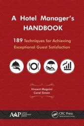 book A hotel manager's handbook : 189 techniques for achieving exceptional guest satisfaction