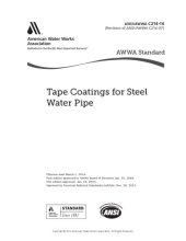 book AWWA C214-14 Tape Coatings for Steel Water Pipe