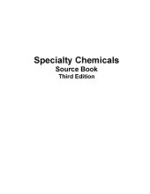 book Speciality Chemicals Source Book