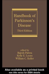 book Handbook of Parkinson's disease