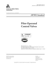 book AWWA Standard C530-12 Pilot Operated Control Valves