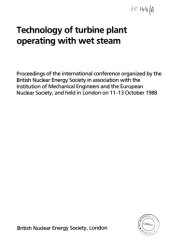 book Technology of Turbine Plant Operating With Wet Steam