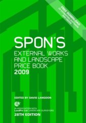 book Spon's External Works and Landscape Price Book 2009