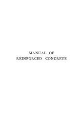 book Manual of reinforced concrete