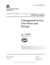 book AWWA standard for underground service line valves and fittings