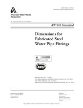 book AWWA Standard C208-12  Dimensions for Fabricated Steel Water Pipe Fittings