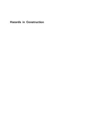 book Hazards in construction: proceedings of the conference held at the Institution of Civil Engineers, 23-25 November 1971