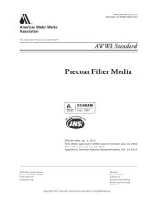 book ANSIAWWA CB101-12 Precoat Filter Media