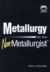 book Metallurgy for the Non-Metallurgist (06169G)