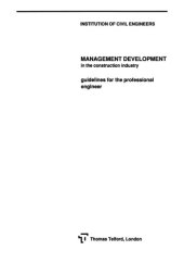 book Management development in the construction industry : guidelines for the professional engineer