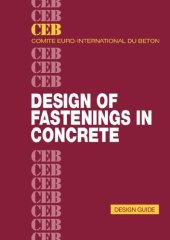 book Design of fastenings in concrete : design guide