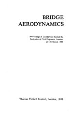 book Bridge aerodynamics : proceedings of a conference; London, 25-26 March, 1981