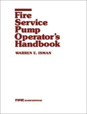 book Fire Service Pump Operator's Handbook