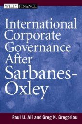 book International Corporate Governance After Sarbanes-Oxley