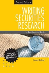 book Writing securities research : a best practice guide