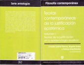 book Teorías contemporáneas de la justificación epidémica, Volumen I: Teorías de la justificación en la epistemología analítica