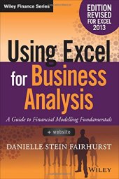 book Using Excel for business analysis : a guide to financial modelling fundamentals