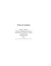 book Notes on counting [Lecture notes]