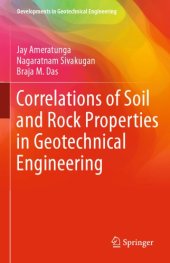 book Correlations of Soil and Rock Properties in Geotechnical Engineering