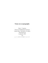 book Notes on cryptography [Lecture notes]