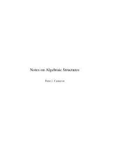 book Notes on Algebraic Structures [Lecture notes]