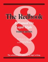 book The Redbook: A Manual on Legal Style