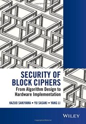 book Security of Block Ciphers: From Algorithm Design to Hardware Implementation