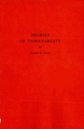 book Degrees of unsolvability.