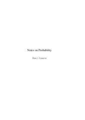 book Notes on Probability [Lecture notes]