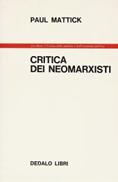 book Critica dei neomarxisti