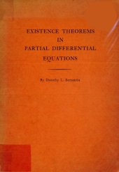 book Existence theorems in partial differential equations.