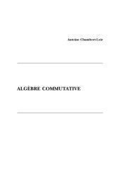 book Algèbre commutative [draft?]