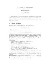 book A Guide to Arithmetic [Lecture notes]