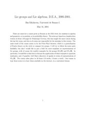 book Lie groups and Lie algebras [Lecture notes]