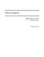 book Notes on Categories [Lecture notes]