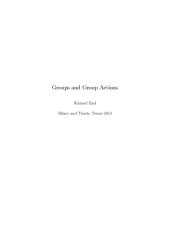 book Groups and Group Actions [Lecture notes]