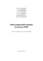 book Zbirka programskih zadataka za procesor FRISC