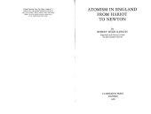 book Atomism in England from Hariot to Newton