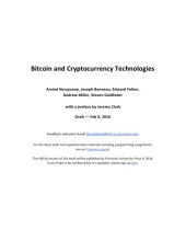 book Bitcoin and Cryptocurrency Technologies [draft]