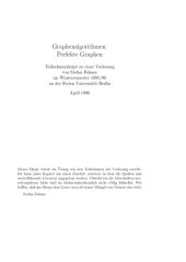 book Graphenalgorithmen: Perfekte Graphen [Lecture notes]