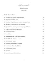 book Algèbre avancée [Lecture notes]