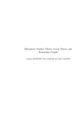 book Elementary Number Theory, Group Theory, and Ramanujan Graphs [Lecture notes]