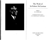 book The work of Sir Robert McCarrison