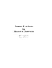 book Inverse Problems for Electrical Networks [draft]