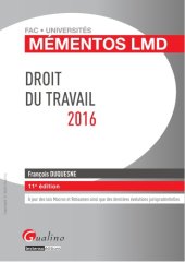 book Mémentos LMD - Droit du travail 2016