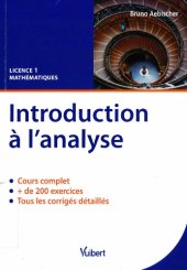 book Introduction à l'analyse : cours & exercices corrigés : licence 1 mathématiques