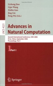 book Advances in Natural Computation: Second International Conference, ICNC 2006, Xi’an, China, September 24-28, 2006. Proceedings, Part I