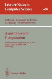 book Algorithms and Computation: Third International Symposium, ISAAC'92 Nagoya, Japan, December 16–18, 1992 Proceedings